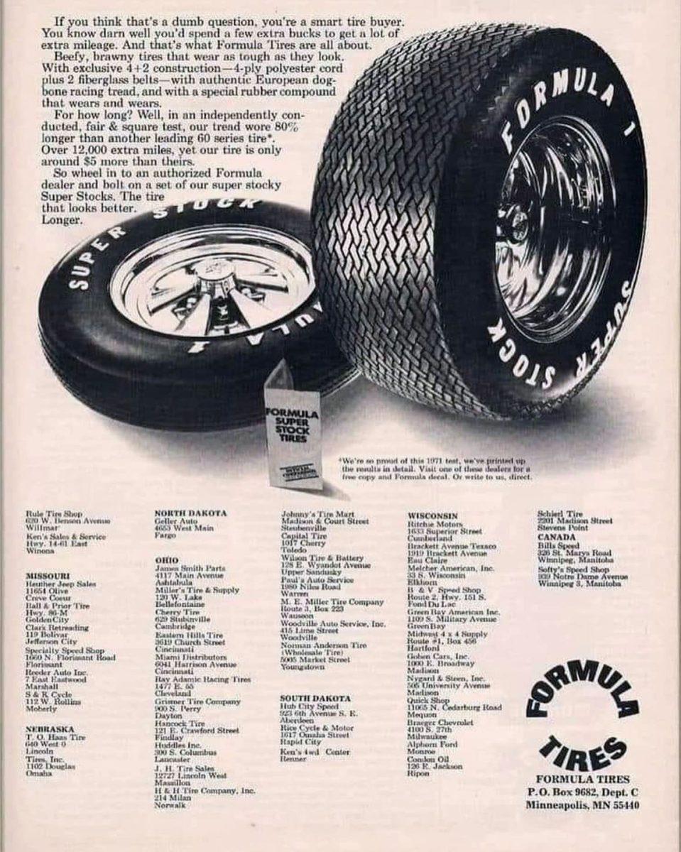 Formula 1 Super Stock Tires