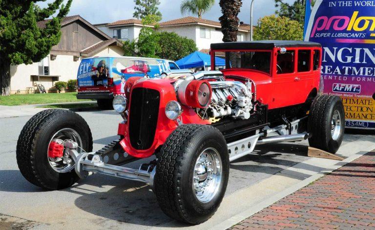Rodzilla is a 1928 Studebaker with Truck Chassis and Turbocharged Tank Engine