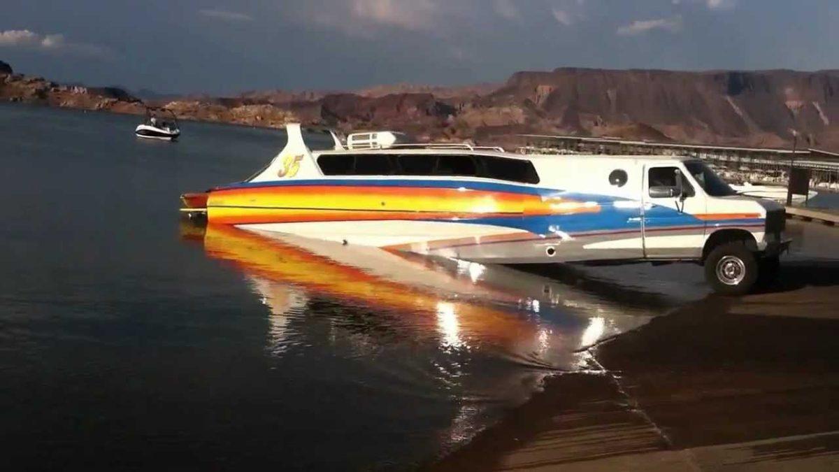 boaterhome: the rare half boat, half van hybrid from the ’80s boaterhome: the rare half boat, half van hybrid from the ’80s