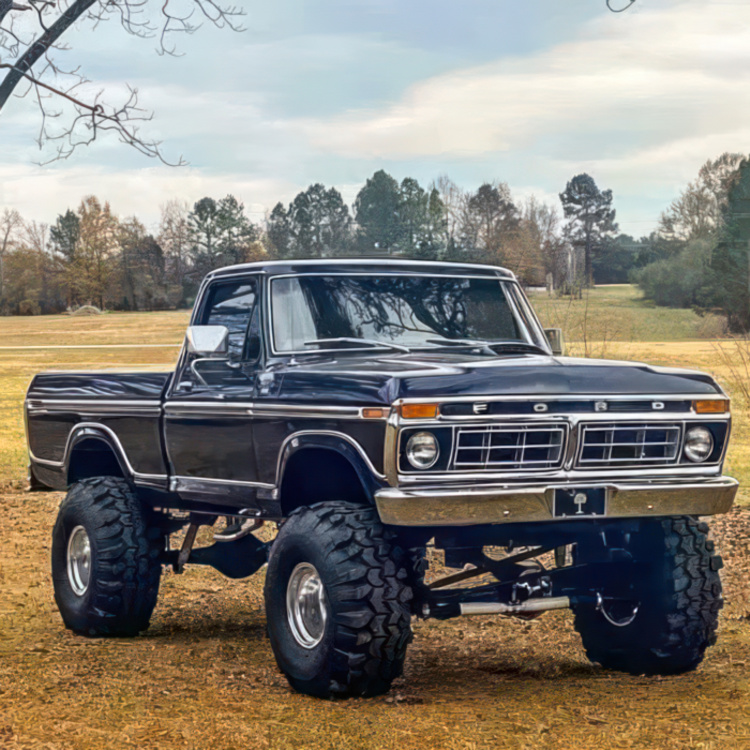 old school Ford F-150 4×4