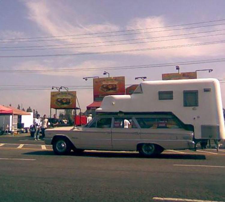 Long Roof Camper Action