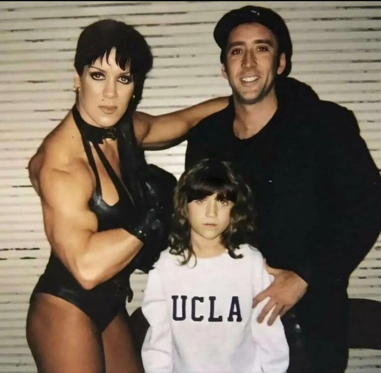 Nicolas Cage Takes his son Meet Chyna in 1998